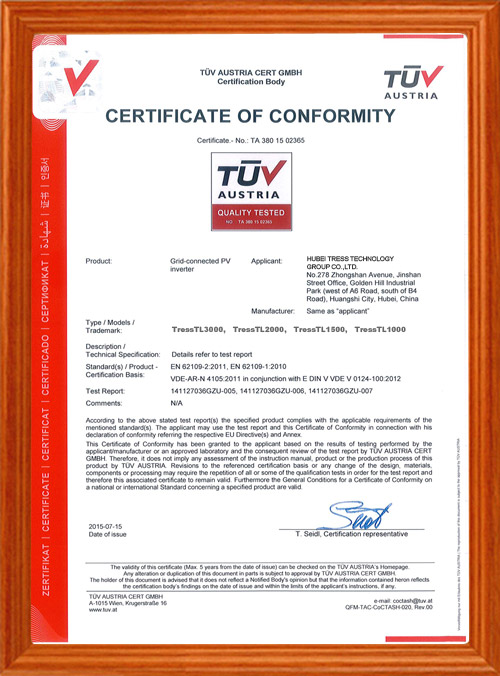 TUV single phase